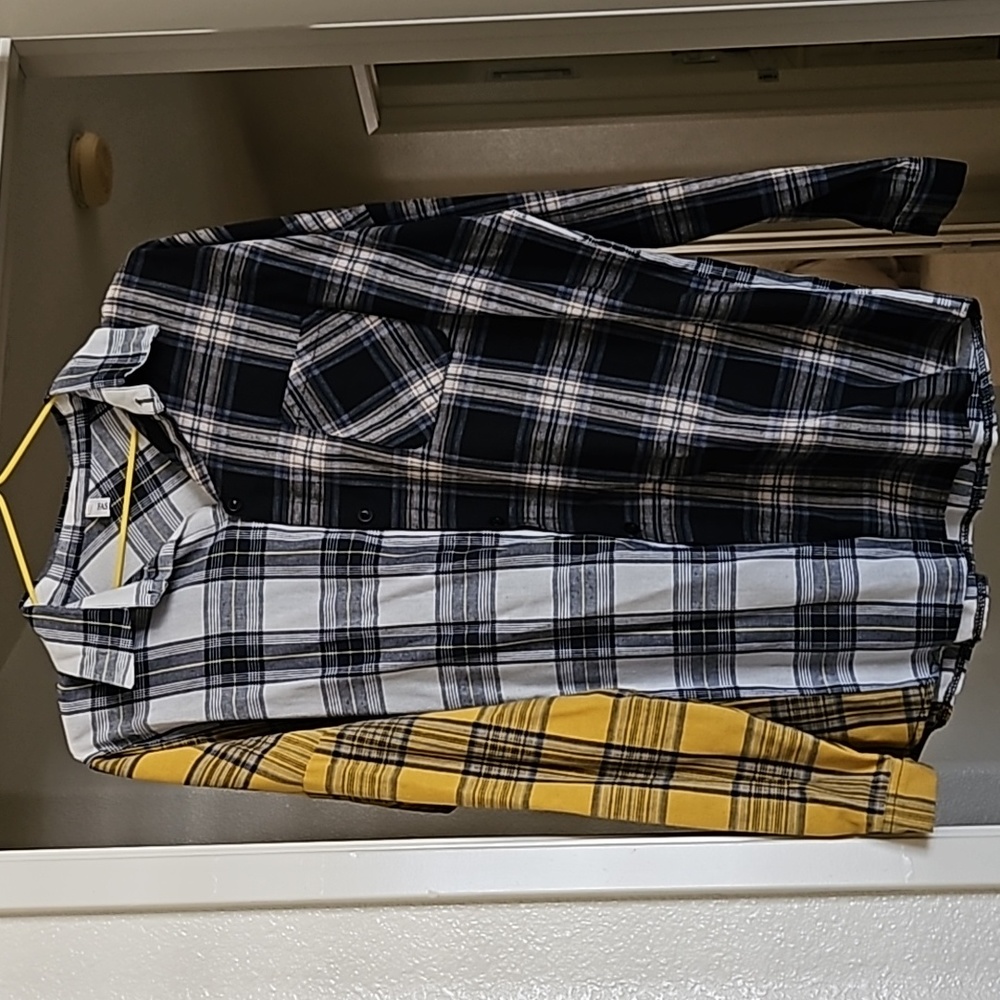 Unisex multi plaid oversized shirt